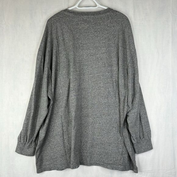 Polo Ralph Lauren Mens Shirt 1XB Gray‎ Long Sleeve Tee Round Neck Cotton Pony - Picture 2 of 11